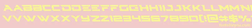 Cyberdyneleft Font – Yellow Fonts on Pink Background
