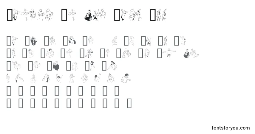 Fuente Dancer In The Dark Iii - alfabeto, números, caracteres especiales
