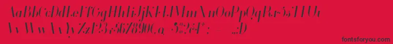 More about Glamor Lightcondenseditalic Font Glamor Lightcondenseditalic Font – Black Fonts on Red Background