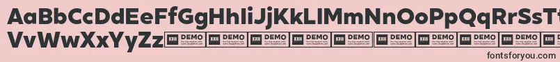 XxiigeomdemoHeavy Font – Black Fonts on Pink Background