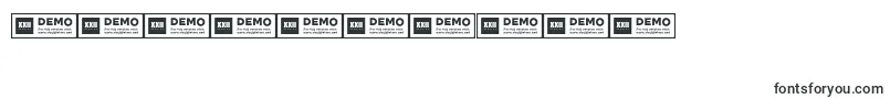 フォントXxiigeomdemoHeavy – 数字と数値のためのフォント