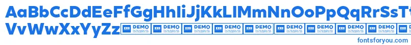 XxiigeomdemoHeavy Font – Blue Fonts on White Background