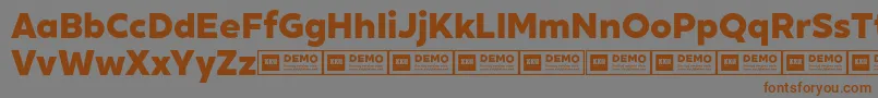 fuente XxiigeomdemoHeavy – Fuentes Marrones Sobre Fondo Gris