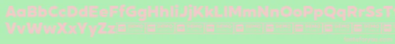 XxiigeomdemoHeavy Font – Pink Fonts on Green Background