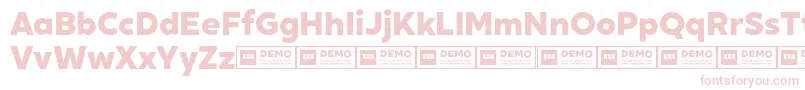 フォントXxiigeomdemoHeavy – ピンクのフォント