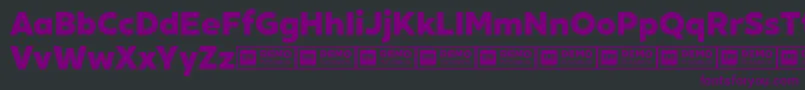 XxiigeomdemoHeavy Font – Purple Fonts on Black Background