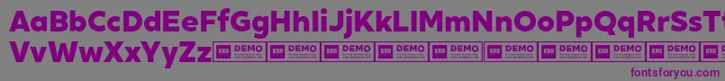 XxiigeomdemoHeavy Font – Purple Fonts on Gray Background