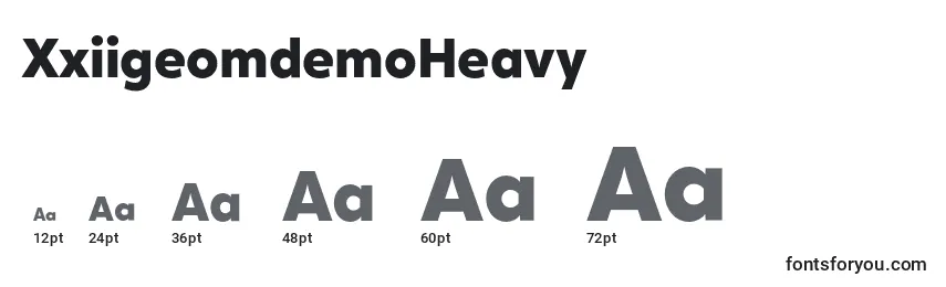 Размеры шрифта XxiigeomdemoHeavy