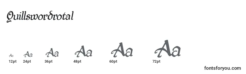 Quillswordrotal Font Sizes