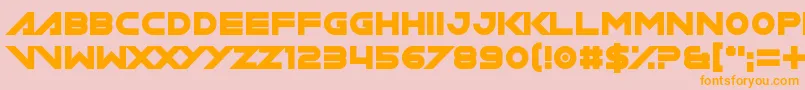 Miamagon Font – Orange Fonts on Pink Background