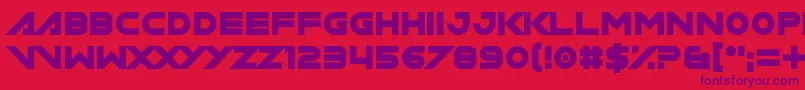 Miamagon Font – Purple Fonts on Red Background