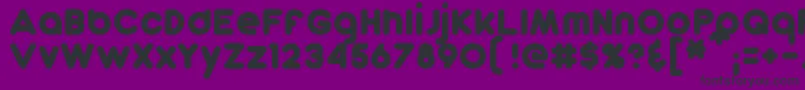 DunkinSans Font – Black Fonts on Purple Background