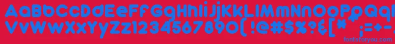 DunkinSans Font – Blue Fonts on Red Background