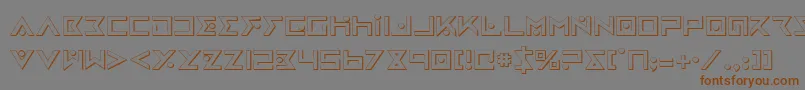 Iron Cobra 3D Font – Brown Fonts on Gray Background