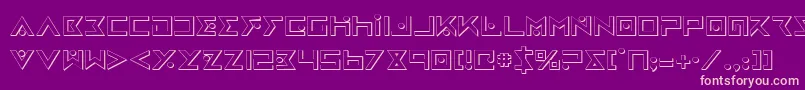 Iron Cobra 3D Font – Pink Fonts on Purple Background