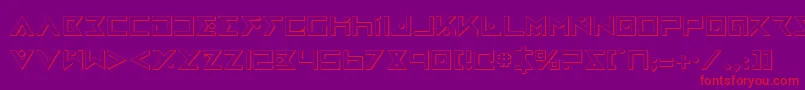 Iron Cobra 3D Font – Red Fonts on Purple Background