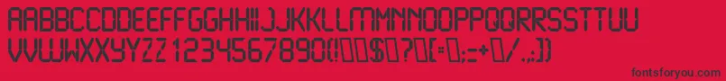 LiquidcrystalBold Font – Black Fonts on Red Background