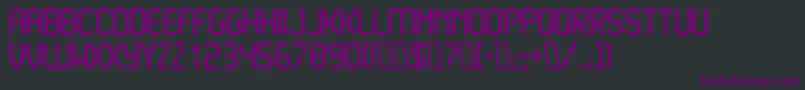 Weitere Informationen zur LiquidcrystalBold-Schriftart LiquidcrystalBold-Schriftart – Violette Schriften auf schwarzem Hintergrund