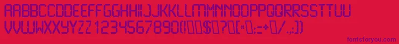 LiquidcrystalBold Font – Purple Fonts on Red Background
