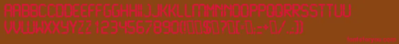 LiquidcrystalBold Font – Red Fonts on Brown Background