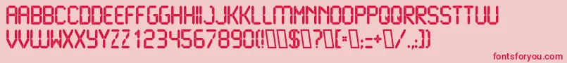 LiquidcrystalBold Font – Red Fonts on Pink Background