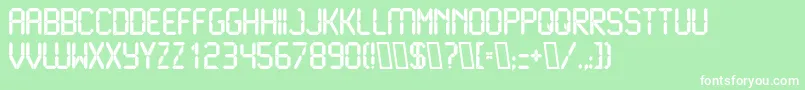 LiquidcrystalBold Font – White Fonts on Green Background