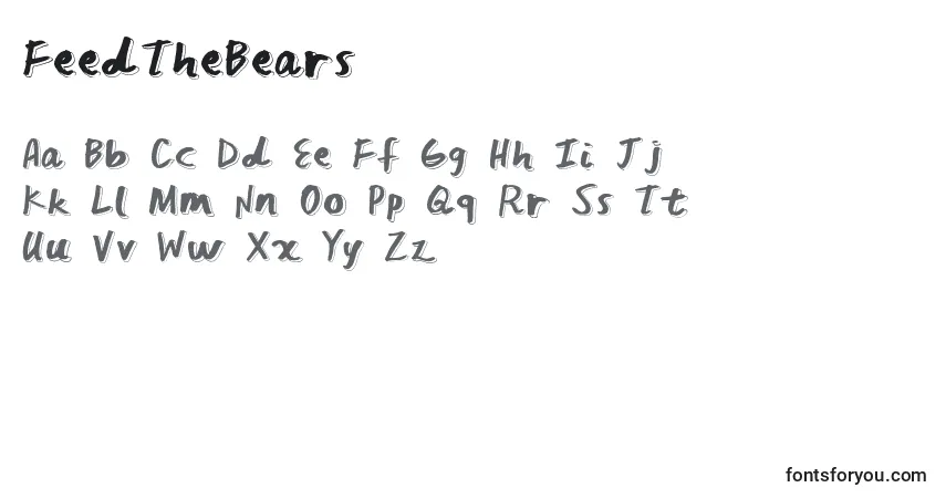 Fuente FeedTheBears - alfabeto, números, caracteres especiales