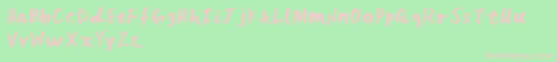 FeedTheBears Font – Pink Fonts on Green Background