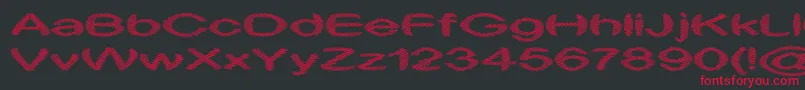 Obtuse2 Font – Red Fonts on Black Background