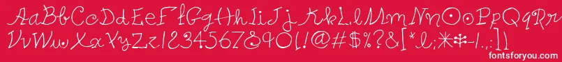 PetersMiroitcTt Font – White Fonts on Red Background