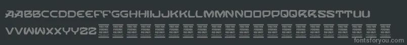 VtksOrbital Font – Gray Fonts on Black Background