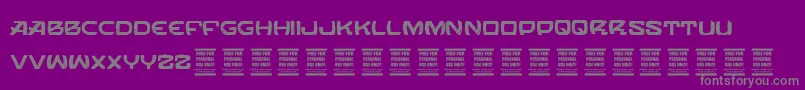 VtksOrbital Font – Gray Fonts on Purple Background