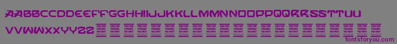 VtksOrbital Font – Purple Fonts on Gray Background