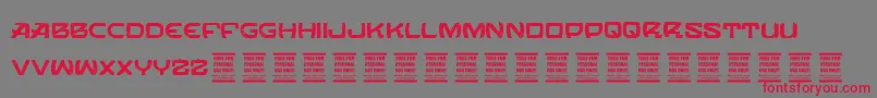 VtksOrbital Font – Red Fonts on Gray Background