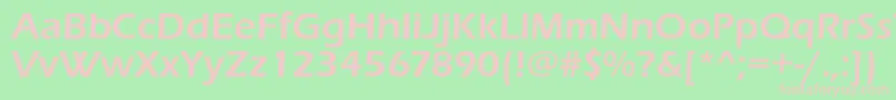 Erasdemic Font – Pink Fonts on Green Background