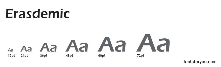 Размеры шрифта Erasdemic