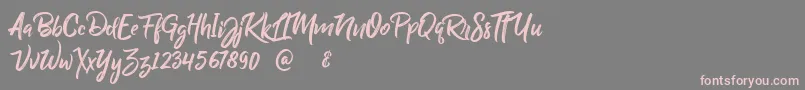 BillyOhio Font – Pink Fonts on Gray Background