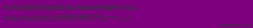 Azmoonfleet-fontti – mustat fontit violetilla taustalla
