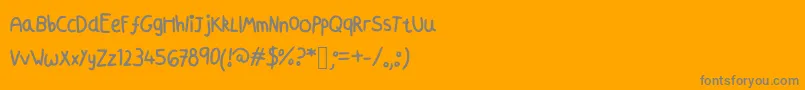 Шрифт Azmoonfleet – серые шрифты на оранжевом фоне