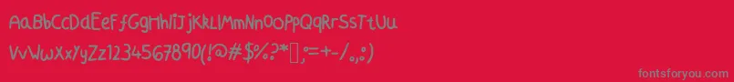 Azmoonfleet Font – Gray Fonts on Red Background