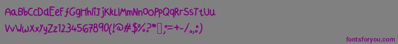 Azmoonfleet Font – Purple Fonts on Gray Background