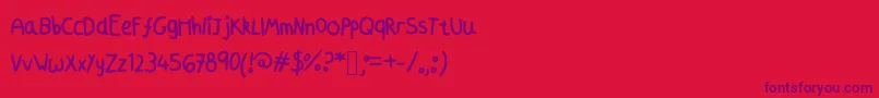 En savoir plus sur la police Azmoonfleet Police Azmoonfleet – polices violettes sur fond rouge