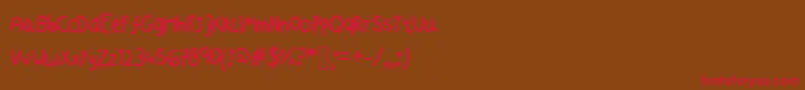 Azmoonfleet Font – Red Fonts on Brown Background