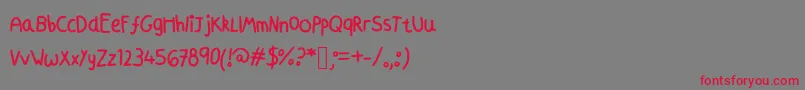Azmoonfleet Font – Red Fonts on Gray Background