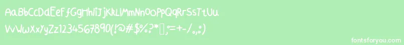 Azmoonfleet Font – White Fonts on Green Background