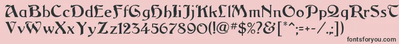 ArgosRegular Font – Black Fonts on Pink Background