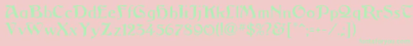 ArgosRegular Font – Green Fonts on Pink Background