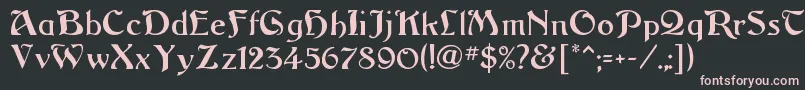 ArgosRegular Font – Pink Fonts on Black Background