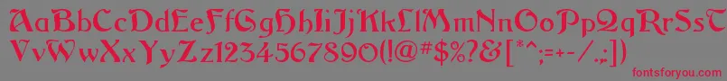 ArgosRegular Font – Red Fonts on Gray Background