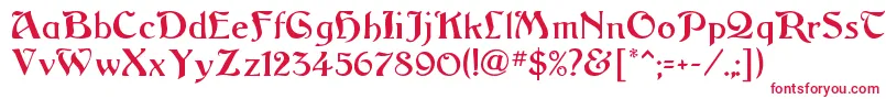 ArgosRegular Font – Red Fonts on White Background